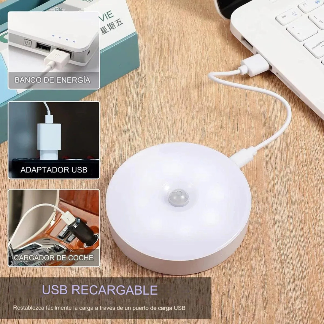 Luz LED con Sensor de Movimiento – Iluminación automática sin cables (Pack de 3)