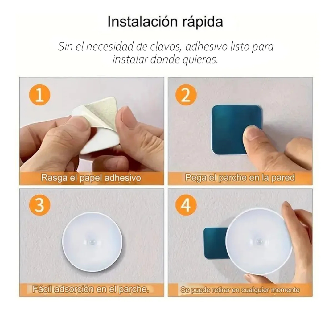 Luz LED con Sensor de Movimiento – Iluminación automática sin cables (Pack de 3)